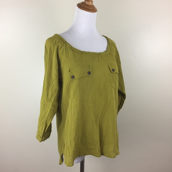 ONE SEPTEMBER Anthropologie Textured Shirt - Picture 1 of 6